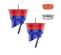 Qrity 2 Pièces Anti-Odeur Drain de Sol Douche, Siphon de Sol en Silicone, Anti-Refoulement de Drain de Plancher de Douche, Universel 50 Tubes 40 Tubes Noyau Anti-Odeur