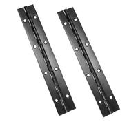 Qrity 2 Pièces Charnières de Piano, Charnière de Porte en INOX, Charnière Continue, Charnières D'armoire, 400mm (16 Inch)