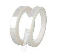 Qrity 2 Rouleaux de Ruban Adhésif en Mylar, 15mm x 66m Ruban Adhésif Isolant, Ruban Électrique, pour Isoler, Réparer et Protéger les Fils Électriques, Transparent