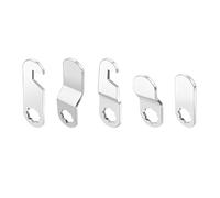 Qrity 5 Plaques de Serrure Différentes, Loquets de Rechange pour Serrures de Boîtes aux Lettres et Serrures à Came