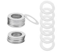 Qrity 50 Pièces Rondelles Plates M3 Penny Rondelles, Rondelle en 304 Acier Inoxydable, Rondelles de Réparation pour Vis et Écrous, 3x5x0,2mm