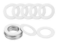 Qrity 50 Pièces Rondelles Plates, Rondelle en 304 Acier Inoxydable, M4 Penny Rondelles, Rondelles de Réparation pour Vis et Écrous, 4x8x0,2mm