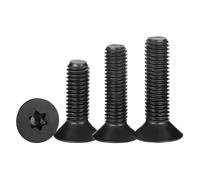 Qrity 50 Pièces Vis à Tête Fraisée, M2 x 3mm Tête Torx, en Acier Carbone 10.9, Vis Mécaniques