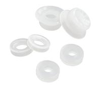 Qrity Lot de 6 Joints Joints Universels pour Autocuiseur Électrique, Anneau de Joint en Silicone Transparent, Bague D'Étanchéité Anti-Fuite