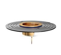 QruiLanTu Clapet Anti-Retour pour Siphon de Sol de Douche Grand diamètre réglable,Joint d'étanchéité Universel, Bouchon de Siphon en Laiton,Convient aux diamètres 1,25" à 1,65"