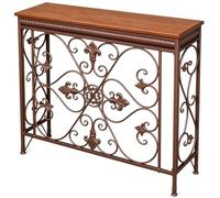 QSNYJPL Étagère Radiateur, Cache Radiateur, Étagère Décorative | Console Ajourée avec Tablette de Rangement pour la Maison, Supportant Une Charge de 80 Kg(Brown,120x24x90cm/47x9.5x35in)