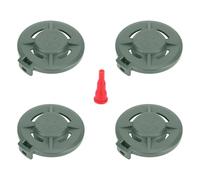 QSTDGVPW 4 Bouchons de Rechange pour Cartouches de Butane avec Embout de Gonflage. Nylon Robuste, Léger et Facile à Installer, Vert