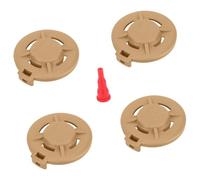 QSTDGVPW 4 Bouchons de Rechange pour Cartouches de Butane avec Embout de Gonflage. Nylon Robuste, Léger et Facile à Installer, Kaki