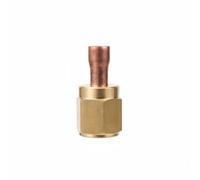 QSTDGVPW Adaptateur de Climatisation Raccord Pipe Connecteur Tuyau Conversion avec Écrou Évasé Vers en Laiton et Cuivre Étanche Assemblage Fileté Résistant, 6 Fen
