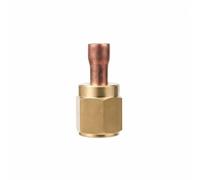 QSTDGVPW Adaptateur de Climatisation Raccord Pipe Connecteur Tuyau Conversion avec Écrou Évasé Vers en Laiton et Cuivre Étanche Assemblage Fileté Résistant, 4 Fen