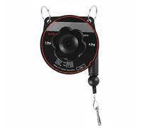 QSTDGVPW Balancer Équilibreur d'Outil Support de Visseuse Enrouleur à Tension Réglable Boîtier Noir avec Molette Centrale Anneaux Supérieurs et Crochet, Allemand 0.5-1.2KG