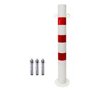 QSTDGVPW Bollard Post Acier Parking Barrière de Sécurité Dispositif Guide Multifonction Fixation Stable Adapté aux Hôtels Supermarchés Rues Fréquentées