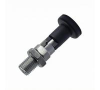 QSTDGVPW Goupille à Verrouillage Automatique en Acier Inoxydable Équipée d'Un Axe Fileté d'Un Bouton de Tirage Rond d'Écrous Hexagonaux et d'Un Mécanisme à , MS1171-6-M12-SS