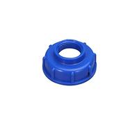 QSTDGVPW IBC Adaptateur de Réservoir Raccord Tuyau Filetage Femelle Connecteur Tonneau Solide en PP Adapté pour Jardin Réparation de Systèmes d'eau Accessoires, Bleu DN25