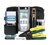 QSTDGVPW Kit d'Assemblage Outil de Dénudage Localisation des Pannes Mesure de Puissance avec Stylo Compteur Optique Coupe-fibre Étui Transport Adapté aux Techniciens Terrain Atelier, Kit 6S