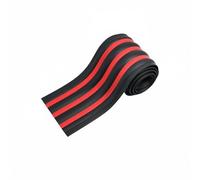 QSTDGVPW Matériau de Réparation Bateau Bande d'Usure PVC Renfort Coque Protection Anti Frottement Surface Rainurée Pose sur, Noir Rouge, Noir Et Rouge, 5m X 11cm