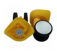 QSTDGVPW Roues de Valise Paire de Roulettes Pivotantes Valise Accessoires Bagages Remplacement Muet Installation Rapide Robustesse Adaptée Tourisme Aéroport Déplacements Quotidiens, Jaune