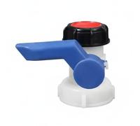QSTDGVPW Vanne Résistante aux Produits Chimiques pour Réservoir Papillon de Décharge Poignée Plastique Mécanisme de Contrôle pour, DN50, Interface 75mm, Vanne Papillon HM