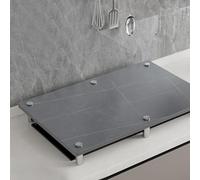 QSTGX Couvercle Plancha Rectangulaire Xxl Couvercle Pour CuisinièRe à Gaz Facile à nettoyer pour plan de travail, évier, camping-car et cuisinières électriques/à gaz(C,34X45X8.3 CM)