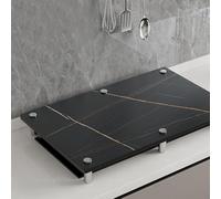 QSTGX Couvercle Plancha Rectangulaire Xxl Couvercle Pour CuisinièRe à Gaz Facile à nettoyer pour plan de travail, évier, camping-car et cuisinières électriques/à gaz(A,40X50X8.3 CM)