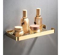 QTANZIQI Caddie de Douche d'angle en Laiton Massif, éère de Salle de Bain, Porte-Savon Mural, Support de Rangement pour shampoing, Panier de vidange avec Crochet, éères de Cuisine, antirouille,