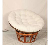 QTANZIQI Coussin de Chaise Rond épais Doux, Coussin de nid de balançoire d'œuf Confortable, Coussin de siè intérieur/extérieur, Coussin de hamac Relaxant, Rouge Vif 60 cm