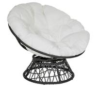 QTANZIQI Coussin de Chaise Rond épais pour balançoire à œufs, Coussin de siè Doux pour hamac intérieur/extérieur, Coussin de Chaise Longue relaxante (cm)