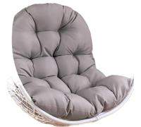QTANZIQI Coussin de Chaise Suspendu en Forme d'œuf, Coussin de siè, balançoire, Tapis Suspendu, Oreiller, Patio, extérieur, hamac épais à Bascule pour Patio (Gris)