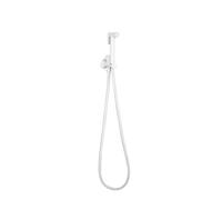 QTANZIQI Ensemble de pulvérisateur de Bidet à Main en Laiton, Robinet de Toilette, Salle de Bains, Balcon, buse de Douche, autonettoyant (Blanc Type A)