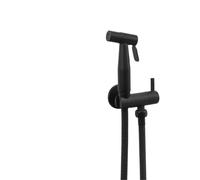 QTANZIQI Kit de Douche brossé Or Noir chromé Gris, pulvérisateur de Bidet à Main, Robinet de Toilette Mural, Valve Shattaf, Pomme de Douche à Jet (Chrome Uniquement)