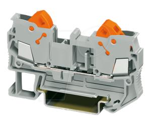 QTC 2,5 GR - Bloc de jonction de traversée 0,5 - 2,5 mm², gris