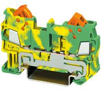 QTC 2,5 PE - Bloc de jonction de traversée 0,5 - 2,5 mm², vert/jaune