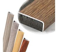 QTWLG 120cm L Profilé Nez De Marche 90cm Bordure D'escalier De Grain De Bois Protecteur De Bord D'escalier en Métal pour Escalier en Bois/Vinyle/Carrelage(Coffee,900 * 30 * 20mm)