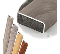 QTWLG 120cm L Profilé Nez De Marche 90cm Bordure D'escalier De Grain De Bois Protecteur De Bord D'escalier en Métal pour Escalier en Bois/Vinyle/Carrelage(Grey,900 * 30 * 20mm)
