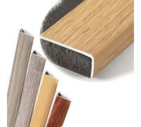 QTWLG 120cm L Profilé Nez De Marche 90cm Bordure D'escalier De Grain De Bois Protecteur De Bord D'escalier en Métal pour Escalier en Bois/Vinyle/Carrelage(Light Wood,1200 * 35 * 20mm)
