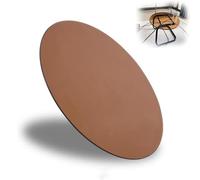 QTWLG 40 45 50 55 60 65 75 85 95cm Plateau Rond De Table En Verre Brun Plateau Transparent Pour Table À Manger Extra Grande(75cm/29.5in)