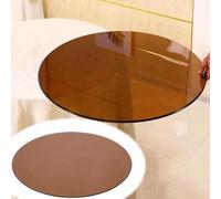 QTWLG Plateau De Table En Verre Trempé Pour Table À Manger De Cuisine 100 90 80 70 60 50 40cm Dessus De Table En Verre Transparent, Facile À Nettoyer(75cm/29.5in)