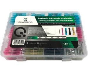 QUAD 2011C397 - Assortiment de raccords rétractables 340 pièces - 3:1 - avec adh