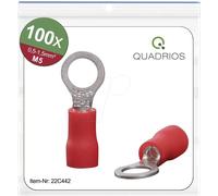 QUAD 22C442 - Cosses de câble à anneau M5 0,5 - 1,5 mm² 100 pcs