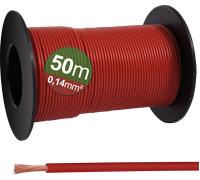 QUAD 23CW020 - Fil de commutation, 0,14 mm², rouge, bobine de 50 M.