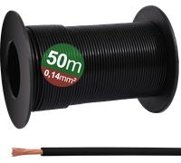 QUAD 23CW021 - Fil de commutation, 0,14 mm², noir, bobine de 50 M.