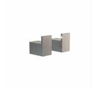 Quadra - Set de 2 crochets muraux 8L BxHxT 2.2x3.6x3.6cm