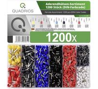 Quadrios 2011C405 Assortiment d'embouts simples partiellement isolé multicolore 1200 pc(s)