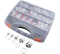 Quadrios 2102CA115 Assortiment de presse-étoupes avec écrou de bloquage PA66 blanc 224 pc(s)