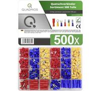 Quadrios 22C424 Assortiment de cosses à sertir 0.5 mm² 2.5 mm² rouge, bleu, jaune 1 set