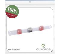 Quadrios 22C462 Prolongateur avec gaine thermorétractable 0.5 mm² 1.0 mm² entièrement isolé rouge 1 set