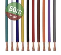 Quadrios 22CW006 Assortiment de cordons 1 x 1.0 mm² blanc, bleu, marron, orange, vert, jaune, gris, violet, noir, rouge 1 set