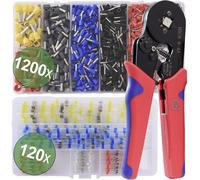 Quadrios 22T008 22T008 Set doutils de sertissage pour embouts de câble 0.25 à 10 mm² assortiment dembouts inclus