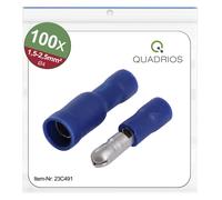 Quadrios 23C491 Cosse cylindrique mâle 1.5 mm² 2.5 mm² bleu 100 pc(s)