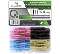 Quadrios 23C494 Prolongateur avec gaine thermorétractable 0.5 mm² 6 mm² entièrement isolé rouge, bleu, noir, jaune 45 pc(s) Box